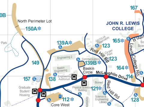 ADA parking map