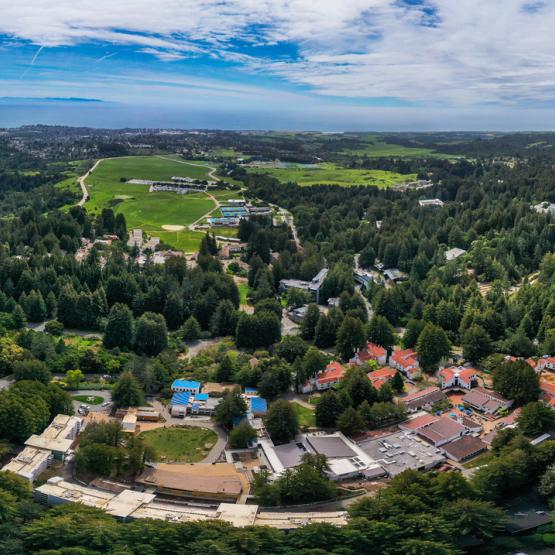 Vue aérienne du campus