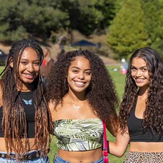 Alunos em um evento recente no campus