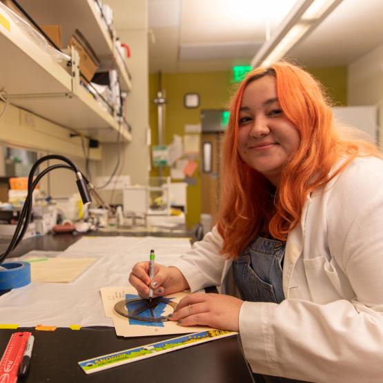 tecnico di laboratorio al lavoro