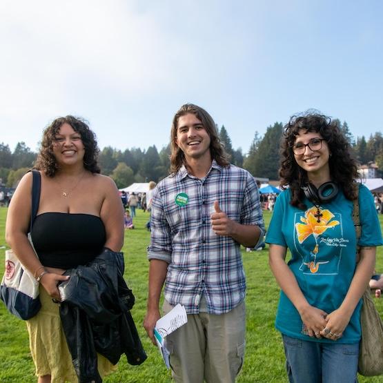 Students at Cornucopia event on campus