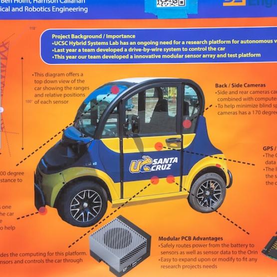 Plans for an autonomous vehicle, a student project